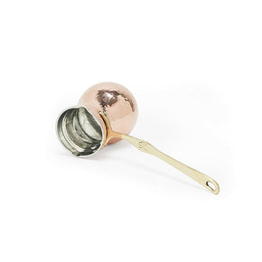 STC Pro 1 Copper Pot Cezve – Tin Plated, 150ml (5oz) Capacity for Turkish Coffee
